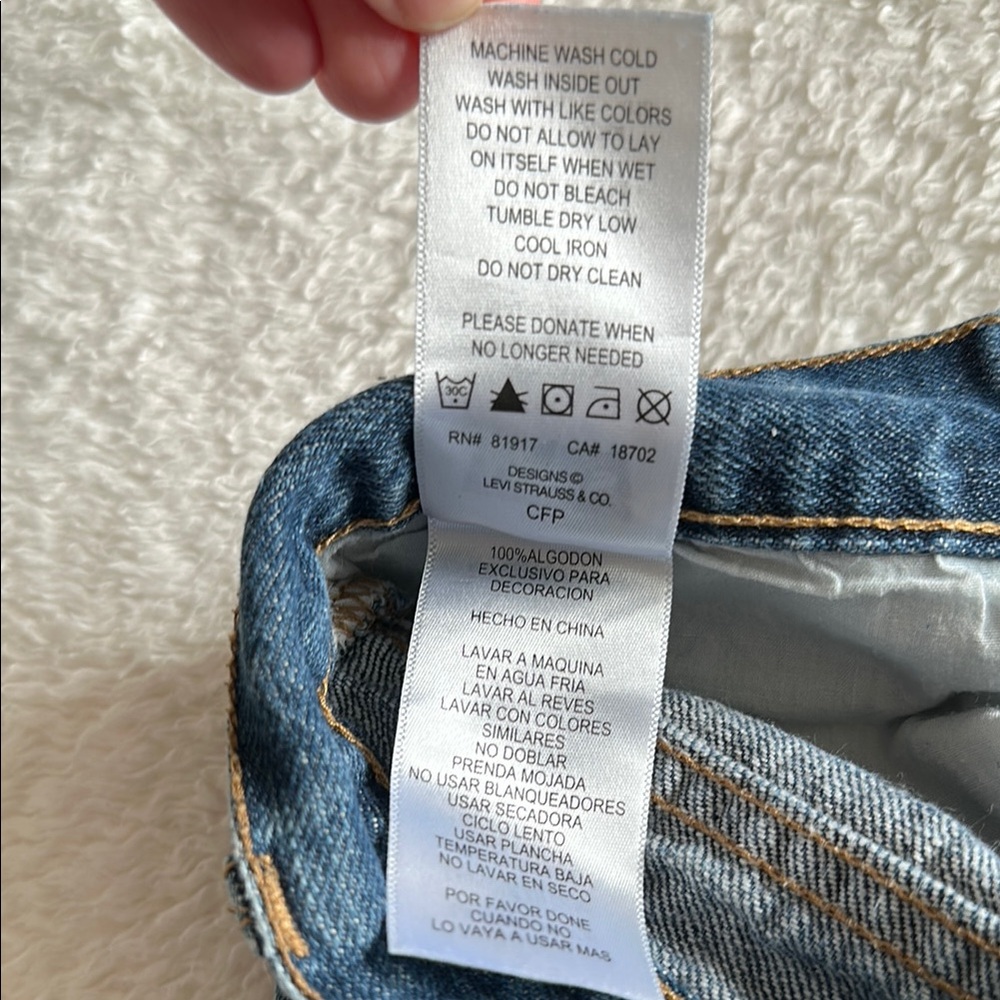 Levi’s 550 Men's Blue Jeans Relaxed Fit Size W29 x L29 - Picture 6 of 10